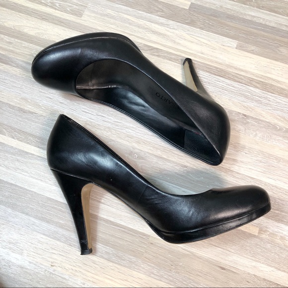 Franco Sarto Shoes - Franco Sarato |  Black Leather Comfortable Pumps 9